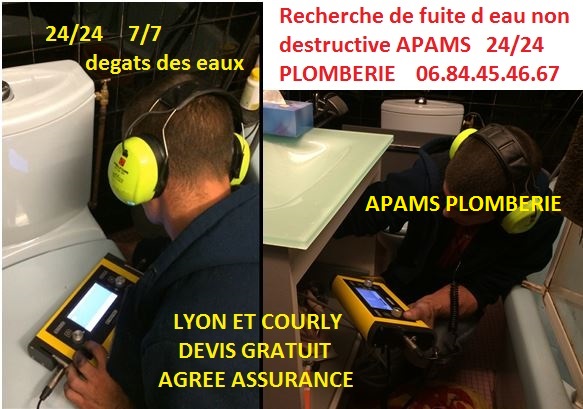 recherche de fuite d'eau avec appareil accoustic Lyon, SOS fuite d'eau Lyon, plombier LaTour De Salvagny, SOS dépannage plomberie LaTour De Salvagny